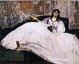 Edouard Manet Baudelaire's Mistress, Reclining painting